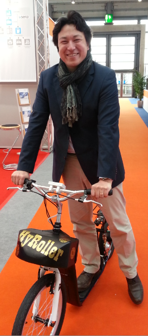 mortimer hydrochan schulz_hyroller_wasserstoff hydrogen bicycle fahrrad_hannover messe_tobias renz fair_13042015