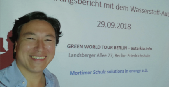 hydrochan green world tour autarkia berlin erfahrungsbericht mit dem wasserstoffauto presentation