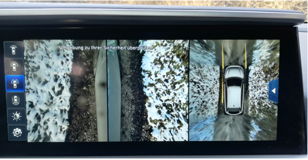 hyundai nexo mortimer hydrochan reverse gear all around surround camera 360 view snow six senses kamptal winter test