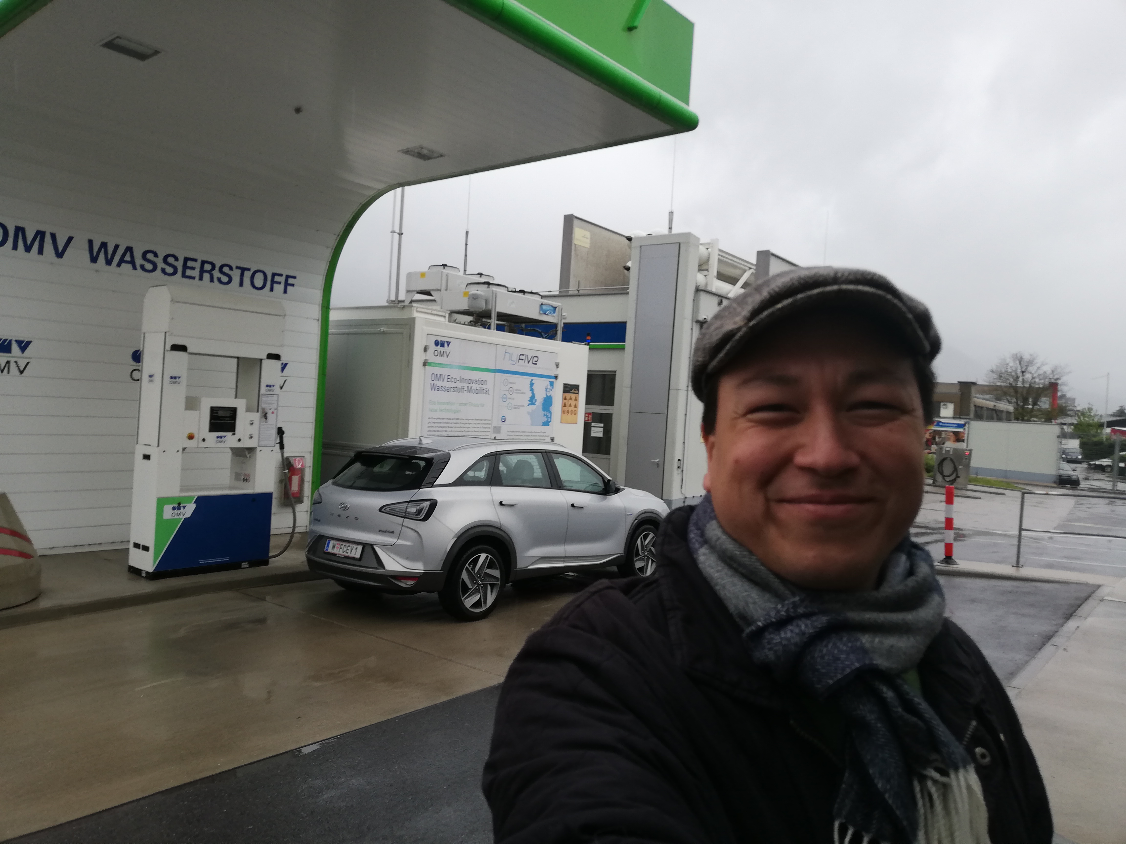 hyundai-nexo-range-test-hydrochan-Vienna-Offenbach-Innsbruck wasserstoff tankstelle omv andechsstrasse mortimer