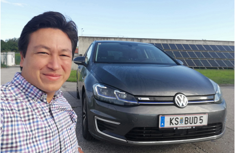 VW eGolf ID3_buddy carsharing birngruber_mortimer schulz solutions hydrochan_front view frontansicht solar photovoltaic_KS BUD5