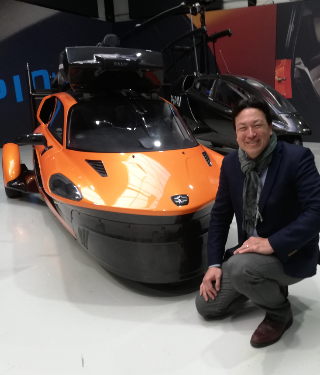 mortimer schulz hydrochan energytours pal-v flying car liberty orange